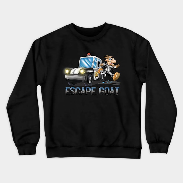 Escape Goat Crewneck Sweatshirt by Pigeon585